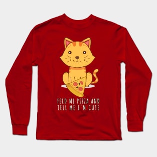 Pizza Cat Long Sleeve T-Shirt